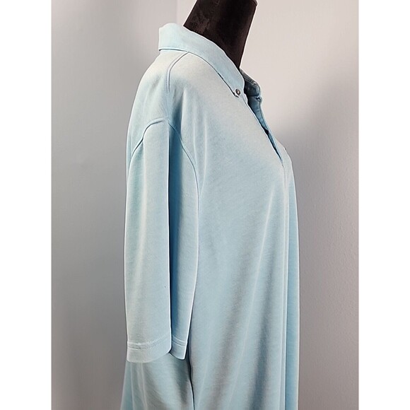 Marti Kat Mens Polo Shirt XXL Blue Short Sleeve Modal Blend Business Casual - Picture 7 of 12